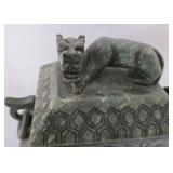 Vintage Chinese Hard Stone Coffer Box