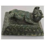 Vintage Chinese Hard Stone Coffer Box