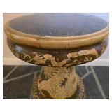 Vintage Chinese Dragon Motif Stool