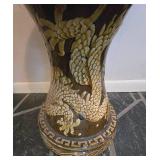 Vintage Chinese Dragon Motif Stool