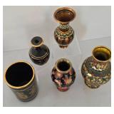 International Vase/Mug Grouping, Including Cloisonne Offering