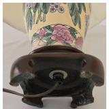 Pair of Ceramic Floral Table Lamps