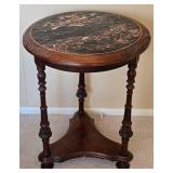 Vintage Marble-Topped Occasional Table
