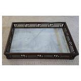 Large Marble & Metal Tray