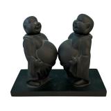 Sumo Wrestlers Figurine