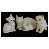 Three Kitty Figurines by Royal Doulton, Floral Treasures and More
