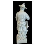 Fitz & Floyd Oriental Man with Basket of Fish Figurine