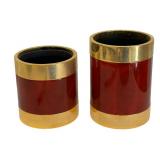 Two Stylish Desk Containers