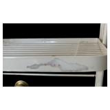 Wonderful White Metal Shelf