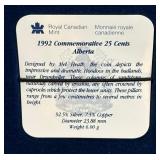 Canadian 1992 Quarter and Dollar Coin Set by the Royal Canadian Mint