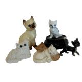 Cute Cat Figurines by Royal Doulton, Stone Critters and More