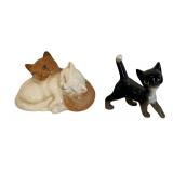Cute Cat Figurines by Royal Doulton, Stone Critters and More