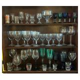 Variety of Stemware and Shot Glasses