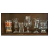 Variety of Stemware and Shot Glasses