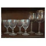 Variety of Stemware and Shot Glasses