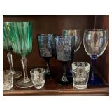 Variety of Stemware and Shot Glasses