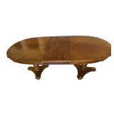 Elegant Vintage Dining Room Table / Vintage Italian Neoclassical Style Dining Room Table