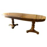 Elegant Vintage Dining Room Table / Vintage Italian Neoclassical Style Dining Room Table