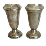 Weighted Vintage Sterling Silver Salt and Pepper Shakers