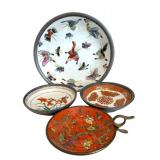 Variety of Decorative Vintage Plates