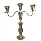 Pair of Vintage Elegant Sterling Silver Weighted Candelabras