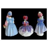 Royal Doulton Wendy, Ivy and Monica Figurines including Royal Doulton Wendy 2109