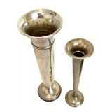 Vintage Weighted Sterling Silver Vases