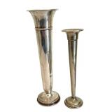 Vintage Weighted Sterling Silver Vases