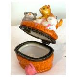 Cute Cat Motif Trinket Boxes