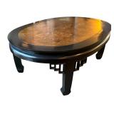 Mid Century Burled Coffee Table