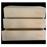 White Dresser with 3 Drawers by Techline
