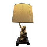 Vintage Table Lamp Featuring Shiwan Mudman