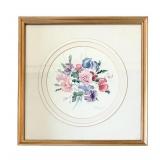 Wall Art Bouquet of Flowers "Sweet Pea" by V Pfeiffer