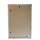 Artwork "The Race + Alex Johansen" White Frame and Sailboats on the Water