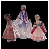 Royal Doulton Figurines including Lily, Sweet Anne and Valerie