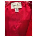Neiman Marcus Red Blazer and White Button-Down Shirt