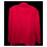 Neiman Marcus Red Blazer and White Button-Down Shirt