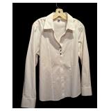 Neiman Marcus Red Blazer and White Button-Down Shirt