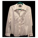 Neiman Marcus Red Blazer and White Button-Down Shirt