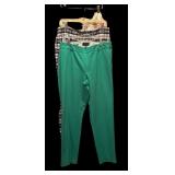 Bring on Spring with Three Slacks with Flowers and Green