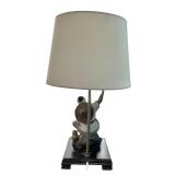 Vintage Table Lamp Featuring Shiwan Mudman