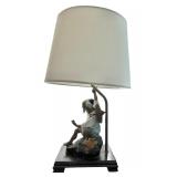 Vintage Table Lamp Featuring Shiwan Mudman