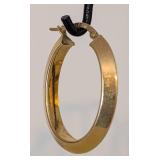 Pair of 18k Gold Hoop Earrings