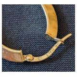 Pair of 18k Gold Hoop Earrings