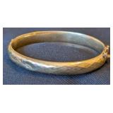 Textured 14k Gold Cuff Bracelet
