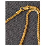 Delicate 14k Yellow Gold Box Chain