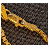 Delicate 14k Yellow Gold Box Chain