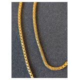 Delicate 14k Yellow Gold Box Chain