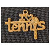 Pair of Small 14k Yellow Gold Pendants