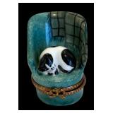 Cat and Tiger Motif Trinket Boxes by Limoges of France and More